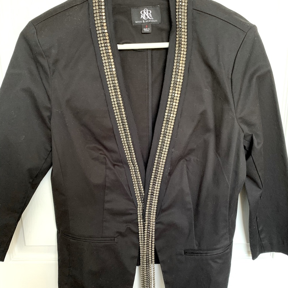 Rhinestone Embellished Jacket